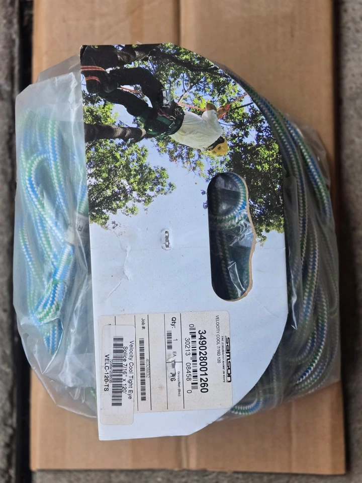 Samson Velocity Cool 7/16 (11 mm) X 120 pies cuerda con (1) ojo apretado Foto 1 de 1