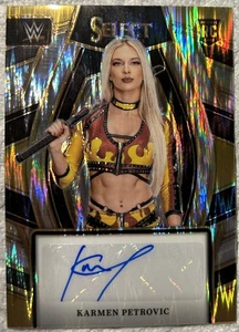 Karmen Petrovic RC Rookie Prizm Flash Auto Panini WWE 2024 Select  - Bild 1 von 1