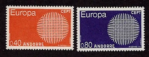 Andorra - French Adm - 1970 - SC 196-197 - LH - Common Design - Bild 1 von 1