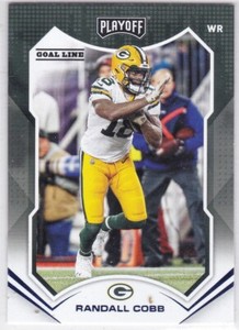 2021 Playoff Football Blue Goal Line Randall Cobb #52