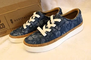NEW Revitalign 8.5 Orthotic Slip-On Blue Floral Sneaker Casual Shoes HERMOSA - Picture 1 of 7