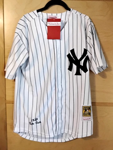 BABE RUTH New York Yankees - Authentic Mitchell & Ness Jersey =SIZE 52 NEW= Cover