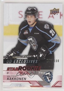2018-19 Upper Deck CHL Star Rookies Exclusives /100 Valtteri Kakkonen #307