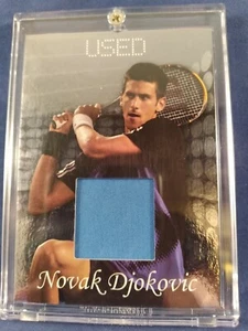 Novak Djokovic 2011 #DM2of3 ACE AUTHENTIC card TENNIS MATCH-WORN JERSEY SWATCH - Bild 1 von 2