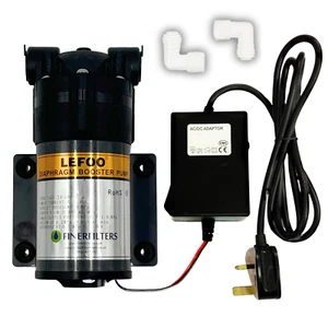 Finerfilters Pompa Booster 0-BAR per Sistemi ad Osmosi Inversa 50GPD - Con attacco 1/4" - Foto 1 di 3