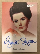 2009 James Bond Archives Eunice Gayson Full Bleed autograph Sylvia Trench Dr No