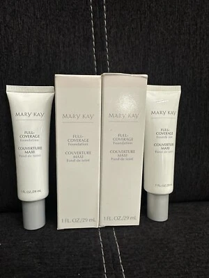 Mary Kay Bronze 808 Full Coverage Foundation 379100 Gray Cap NIB Lot Of 2 - Image 1 of 3