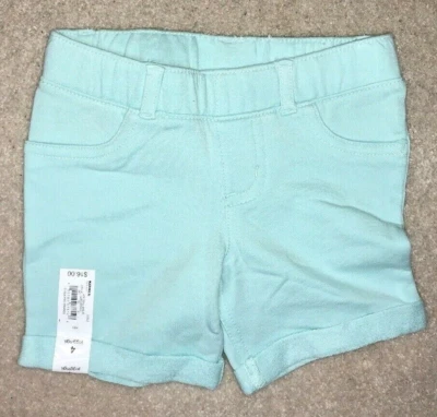 Jumping Beans Girls Mint Green Jegging Shorts  -Size 4 - NEW - Image 1 of 2