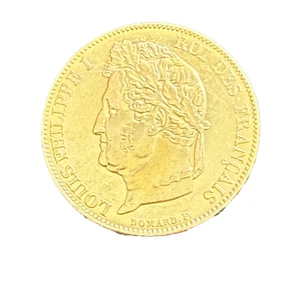 France 1848 A Gold 20 Francs Circulated Louis Philippe I - Picture 1 of 2