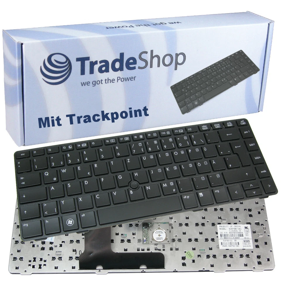 Deutsch QWERTZ Tastatur Keyboard mit Trackpoint für HP ProBook 6470B 6475B - Bild 1 von 3