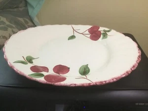 Blue Ridge Southern Potteries CRAB APPLE 15” OVAL SERVING PLATTER 5 APPLES - Picture 1 of 5