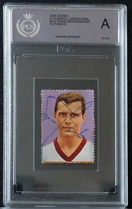 Franz Beckenbauer Oryginalny.-Autograf Sicker PGS-Grading Autentyczna Bundesliga 65/66 - Zdjęcie 1 z 9