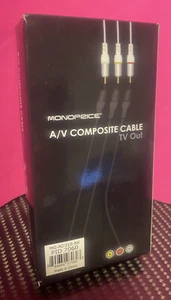 Monoprice A/V Composite Cable TV Out MG-AD310-BK 30-Pin USB Ships Free - Picture 1 of 4