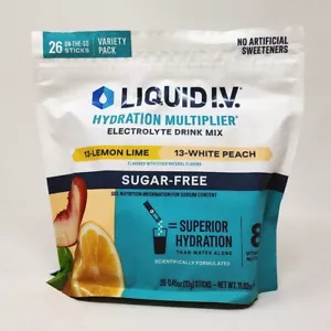 Liquido IV moltiplicatore idratazione bevanda elettrolitica limone lime e pesca bianca 26 mix - Foto 1 di 2