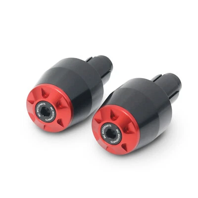 Tapones de extremos de barra CNC STORM rojos para Honda NC 750 X 15 16 17 18 19 20 21 22 Foto 1 de 4