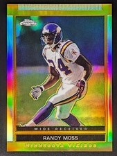 2003 Topps Chrome DPP Draft Picks & Prospects Gold Refractor Randy Moss #35 A
