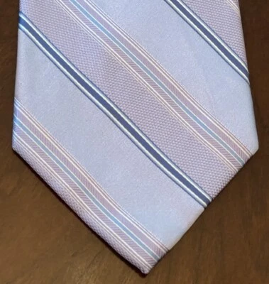 Corbata larga Joseph Abboud púrpura azul 100 % seda para hombre hecha en China Foto 1 de 4