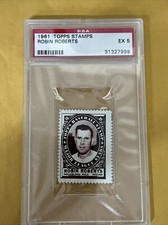 1961 Topps Stamps Robin Roberts PSA Graded Ex 5 Baseball Card