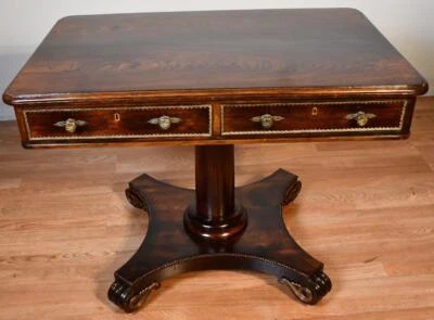 Mesa de centro/sofá de bronce aplicado de palisandro inglés antiguo 1890 Foto 1 de 4