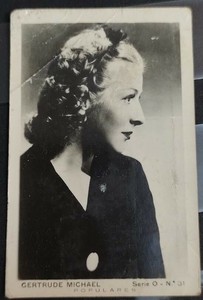 Chile Tobacco Card Populares O-31 Gertrude Michael