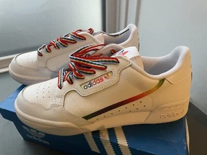 Adidas continental 80 Originals Pride Month Rainbow Pack Junior UK 4.5 - Foto 1 di 12