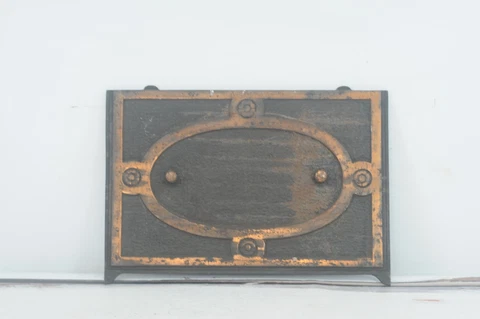 Antique Cast Iron Salvage Grate Front Panel Insert Fireplace Salvage #935-1 Cover