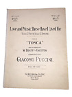Noten Liebe & Musik, These I Have Lived For"" von Giacomo Puccini 1909