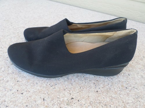 ECCO Mocassini slip on neri nylon donna 40 9 9 5