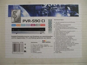 Schaub Lorenz PVR-S90 CI - Digitaler Festplattenreceiver in Silber, OVP - Bild 1 von 8