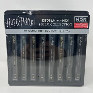 HARRY POTTER 8-FILM COLLECTION (4K UHD + BLU-RAY EXCLUSIVE STEELBOOK EDITION) - Picture 1 of 4