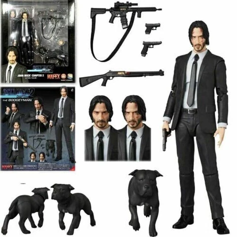 New Mafex No. 085 John Wick Chapter 2 Pvc Toys Action Figure In Box Toy Gift hot Cover