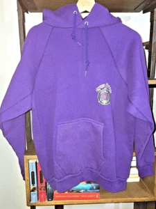 Athletic Wear Men’s Omega Psi Phi Purple Hoodie, w/  Kangaroo Pocket, XLarge - Picture 1 of 7