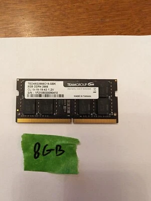 Team Elite 8GB 260-Pin DDR4 SO-DIMM DDR4 2666 (PC4 21300) Laptop Memory - Image 1 of 2