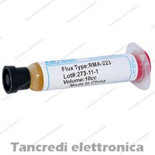 FLUSSANTE SALDATURE FLUX PASTA GEL SALDANTE AMTECH RMA-223 SCHEDA MADRE 10cc
