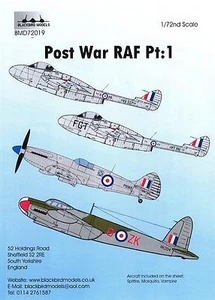 Blackbird Decals 1/72 POST WAR BRITISH ROYAL AIR FORCE - Picture 1 of 1