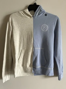 Neu! Abercrombie Kinder Mädchen Sweatshirt Gr. 11/12 beige blau weiß Large Hoodie - Bild 1 von 9