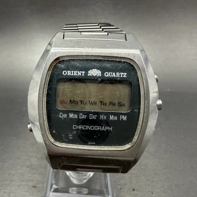 Reloj Digital Orient Hombre 37mm Esfera Azul Plateado Cronógrafo TS611125-40 REPUESTOS Foto 1 de 4