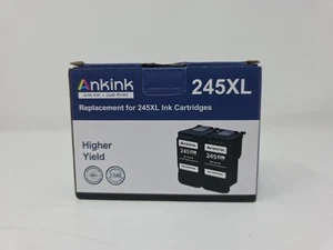 Ankink Higher Yield 245XL Black Ink Cartridges: 2 Pack for Canon, New / Sealed - Picture 1 of 5