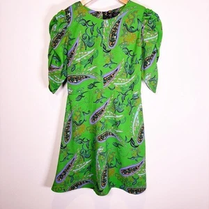 Zara Green Paisley Dress - Picture 1 of 6