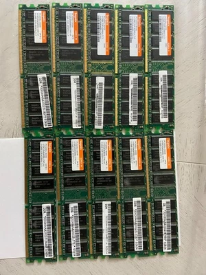Hynix 512MB x 1 PC3200 400MHz CL3 2.60v Non-ECC Rank2 184pins Desktop Memory - Image 1 of 4