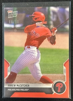 2021 Topps Now Andrew McCutchen Red Foil /10 #OD-272 Phillies - Image 1 of 2