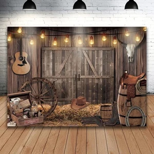 Western Cowboy Kulisse Cowboy Party Dekorationen großes westliches Themenbanner NEU - Bild 1 von 6