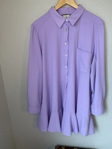 Hemdblusenkleid Tuckernuck XXXL Flieder Lila Krepp Callahan - Bild 1 von 21