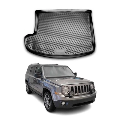 OMAC Cargo Mats Liner for Jeep Patriot 2011-2017 Waterproof TPE Black - Image 1 of 4