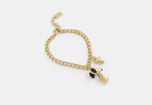 COACH x PEANUTS Snoopy and Woodstock Charm Bracelet NEW - Picture 1 of 4