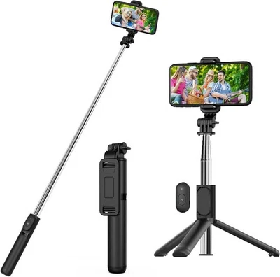 Selfie Stick Extendable Selfie Stick Tripod Portable Phone Holder Detachable NEW - Image 1 of 2