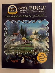 Bit and Pieces 589 Cork Jigsaw Puzzle-The Good Earth-16x20-irregular border - Picture 1 of 2