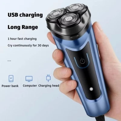 Men’s Electric Shaver – USB Rechargeable Waterproof Beard Razor - image 1 of 4