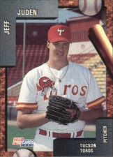 1992 Tucson Toros Fleer/ProCards #484 Jeff Juden