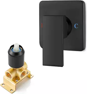 Bathroom Shower Valve Mixer Single-Function Single Handle Shower Handle Valve Tr - Picture 1 of 9